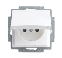 BUSCH JAEGER 2013-0-5384 - CEE 7/3 - Silber - Wei� - 250 V - 16 A