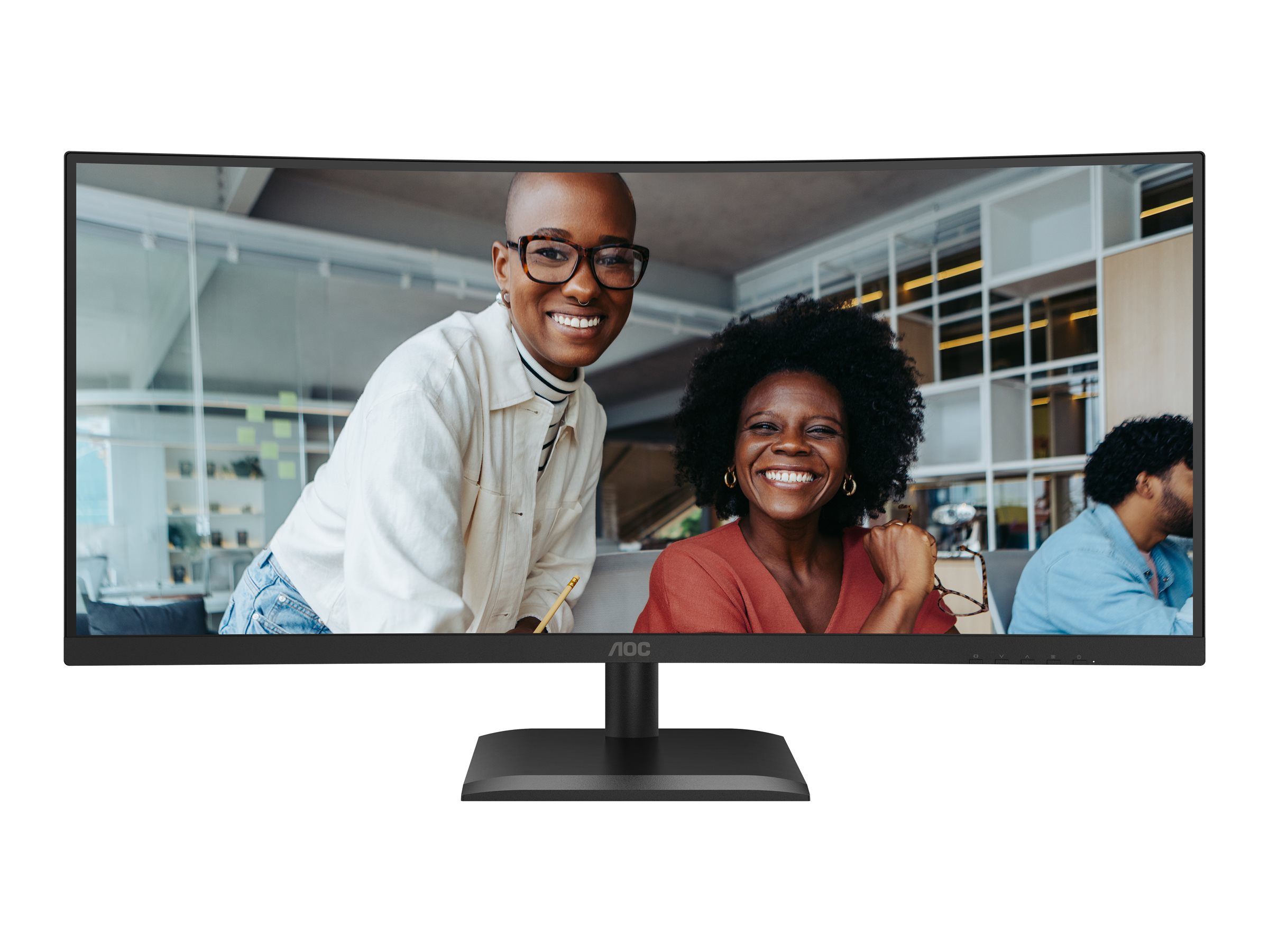 AOC CU34E4CV - LED-Monitor - gebogen - USB - 86.36 cm (34)