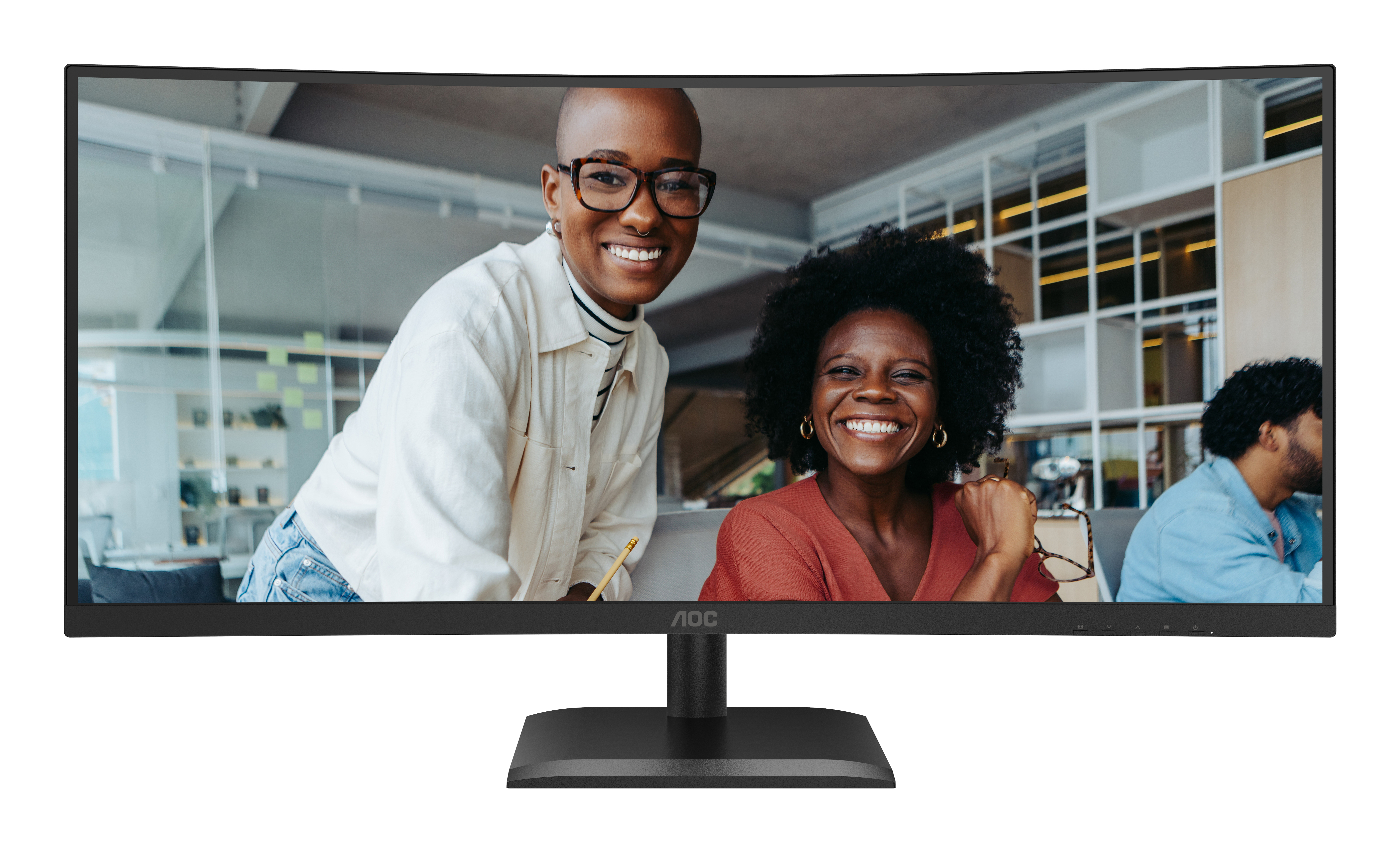 AOC E4 CU34E4CV computer monitor 86.4 cm (34) 3440 x 1440 pixels UltraWide Quad HD LCD Black