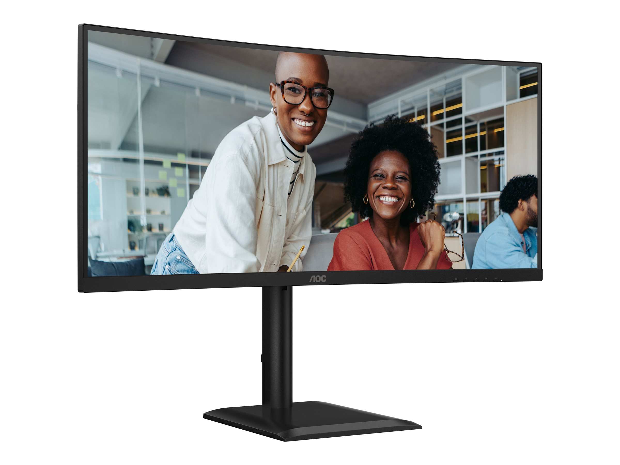 AOC E4 CU34E4CV computer monitor 86.4 cm (34) 3440 x 1440 pixels UltraWide Quad HD LCD Black