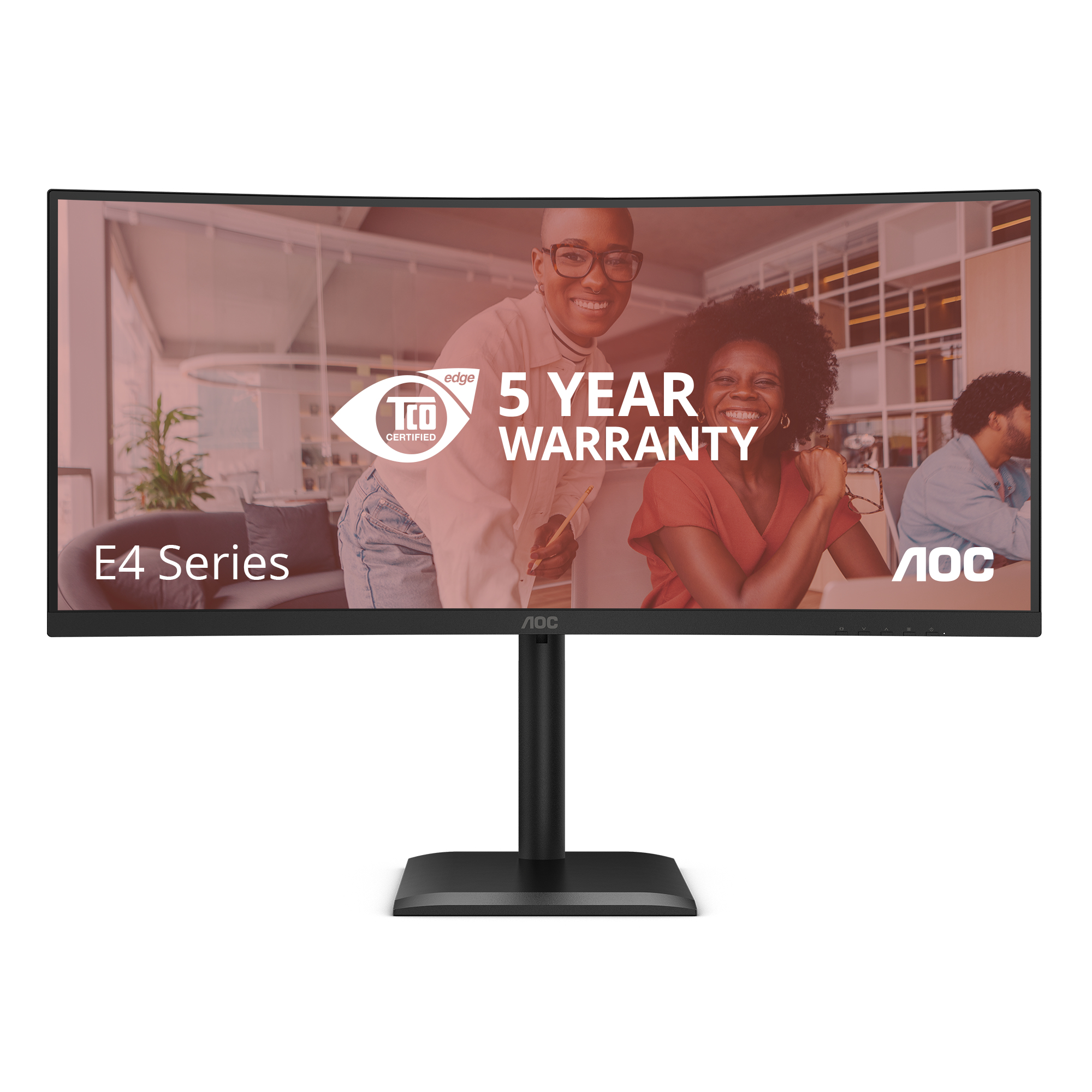 AOC E4 CU34E4CV computer monitor 86.4 cm (34) 3440 x 1440 pixels UltraWide Quad HD LCD Black
