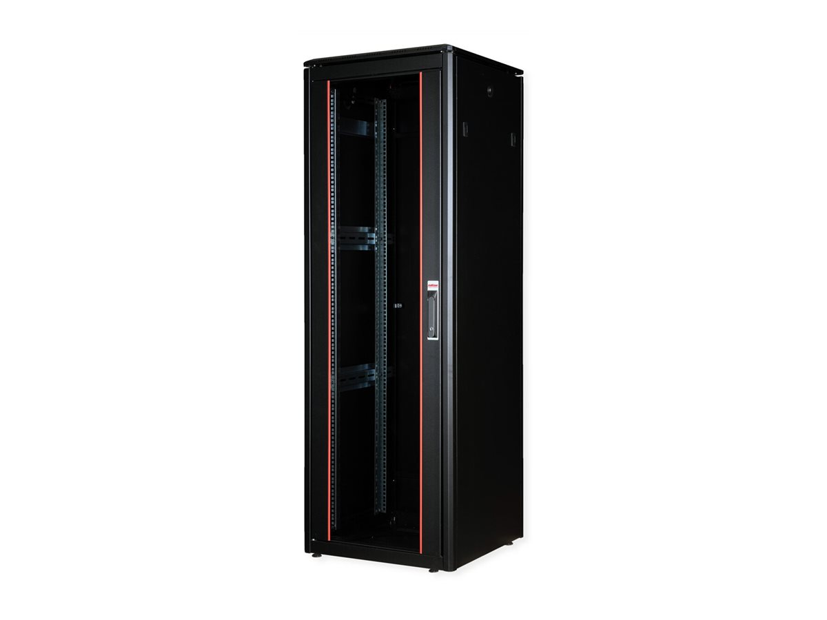 ROLINE Pro - Schrank Netzwerkschrank - mit Glast�r, 600 x 600 mm (B x T)