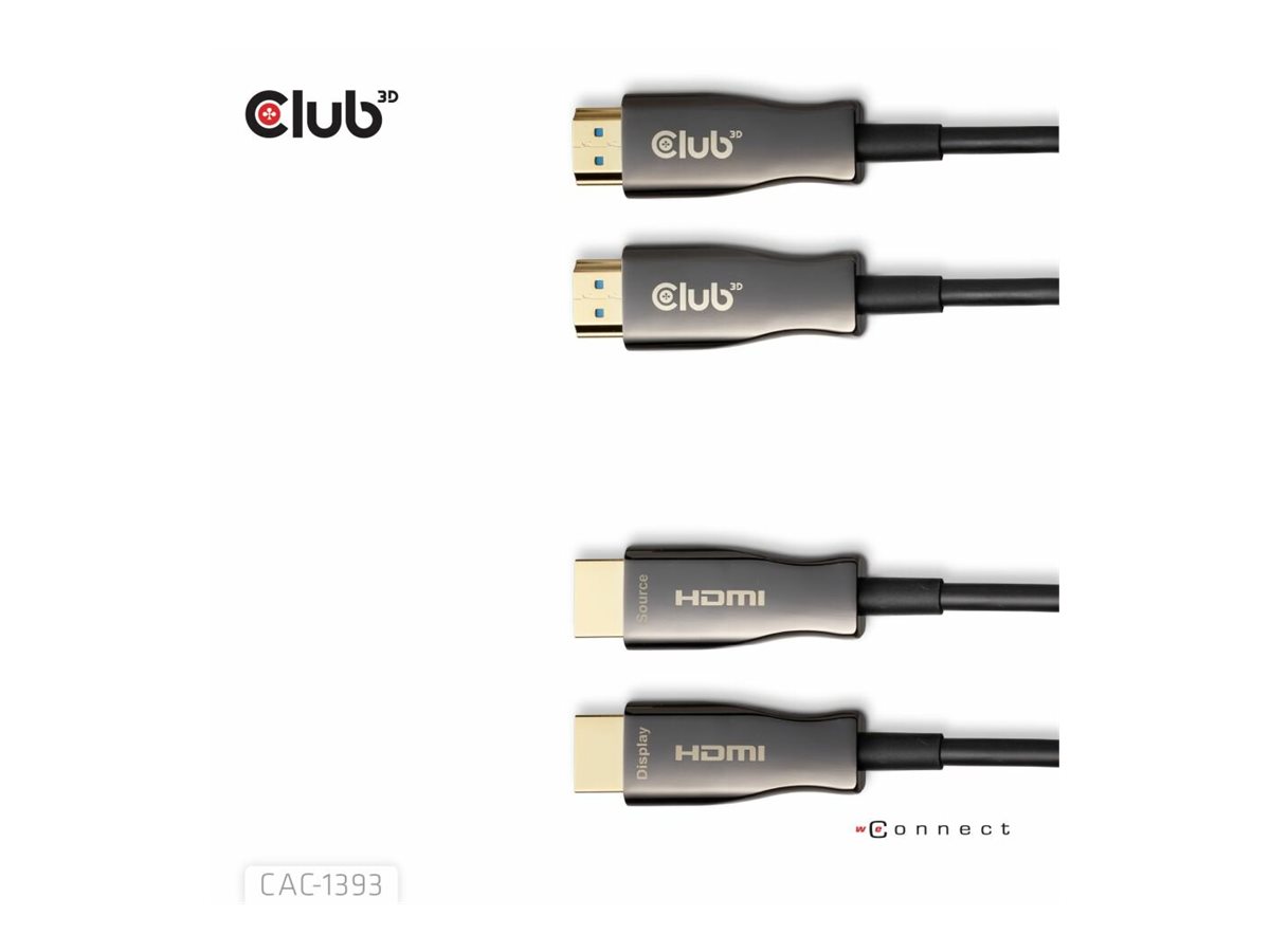 CLUB3D HDMI Hybrid AOC Cable 8K60Hz/4K120Hz 50m / 164.04ft