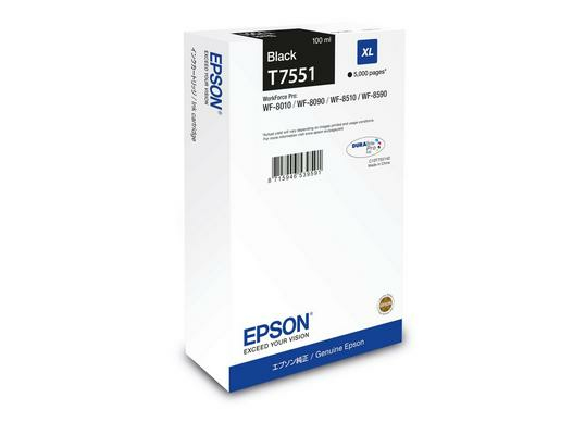 Epson Tinte schwarz 100.0ml WF Pro 8xxxXL - Schwarz