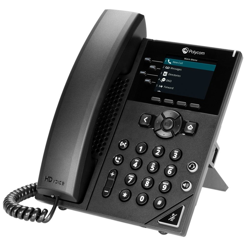 POLY 250 telfono IP Negro 4 lneas LCD