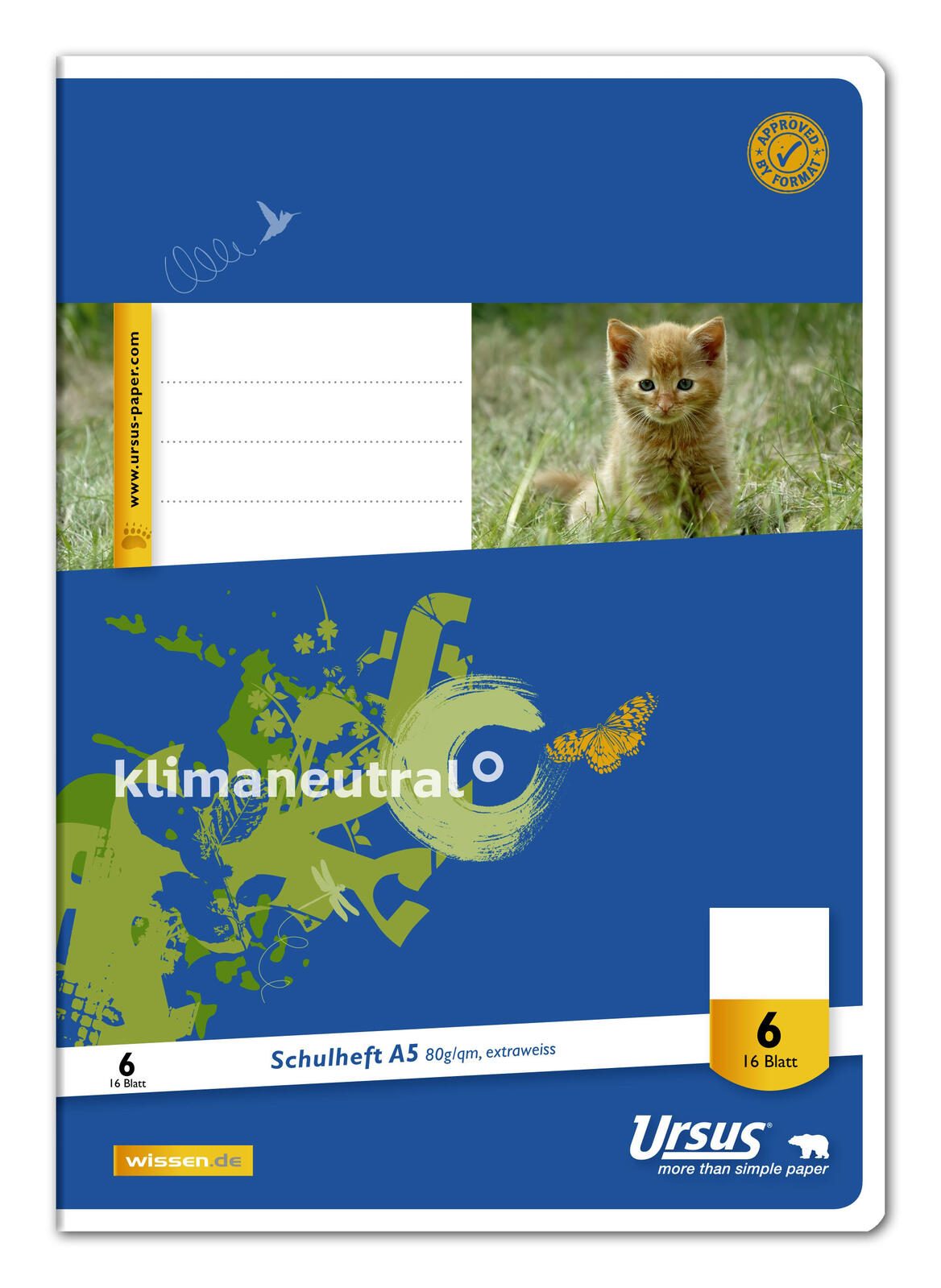 Staufen 10 Schulhefte Lineatur 6 blanko ohne Rand