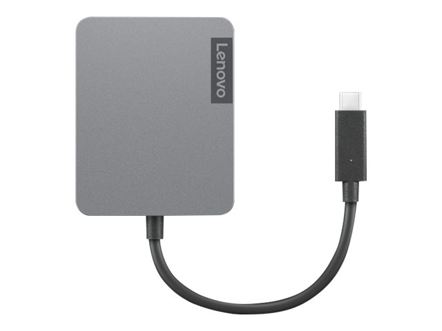 Lenovo 4X91A30366 hub de interfaz USB 2.0 Type-C Gris