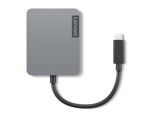 Lenovo 4X91A30366 hub de interfaz USB 2.0 Type-C Gris