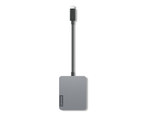 Lenovo 4X91A30366 hub de interfaz USB 2.0 Type-C Gris