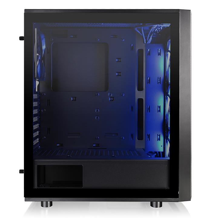 Thermaltake Versa J25 - Tempered Glass RGB Edition - Tower - ATX - Seitenteil mit Fenster (geh�rtetes Glas)