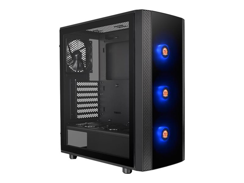 Thermaltake Versa J25 - Tempered Glass RGB Edition - Tower - ATX - Seitenteil mit Fenster (geh�rtetes Glas)