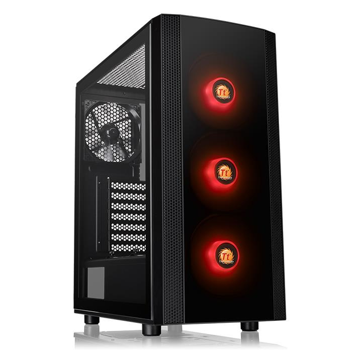 Thermaltake Versa J25 - Tempered Glass RGB Edition - Tower - ATX - Seitenteil mit Fenster (geh�rtetes Glas)