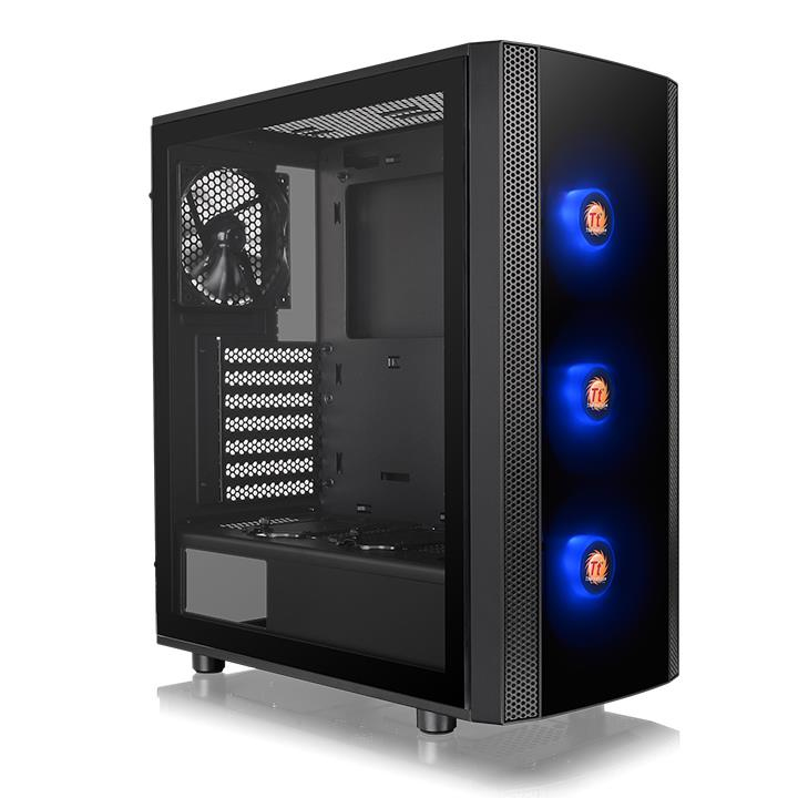 Thermaltake Versa J25 - Tempered Glass RGB Edition - Tower - ATX - Seitenteil mit Fenster (geh�rtetes Glas)