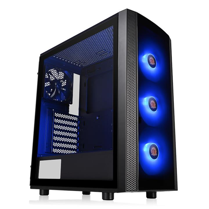 Thermaltake Versa J25 - Tempered Glass RGB Edition - Tower - ATX - Seitenteil mit Fenster (geh�rtetes Glas)