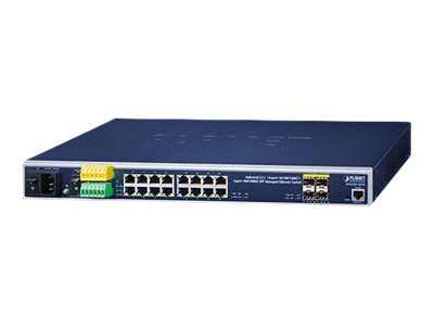 PLANET IGS-5225-16T4S network switch Managed L2+ Gigabit Ethernet (10/100/1000) 1U Blue