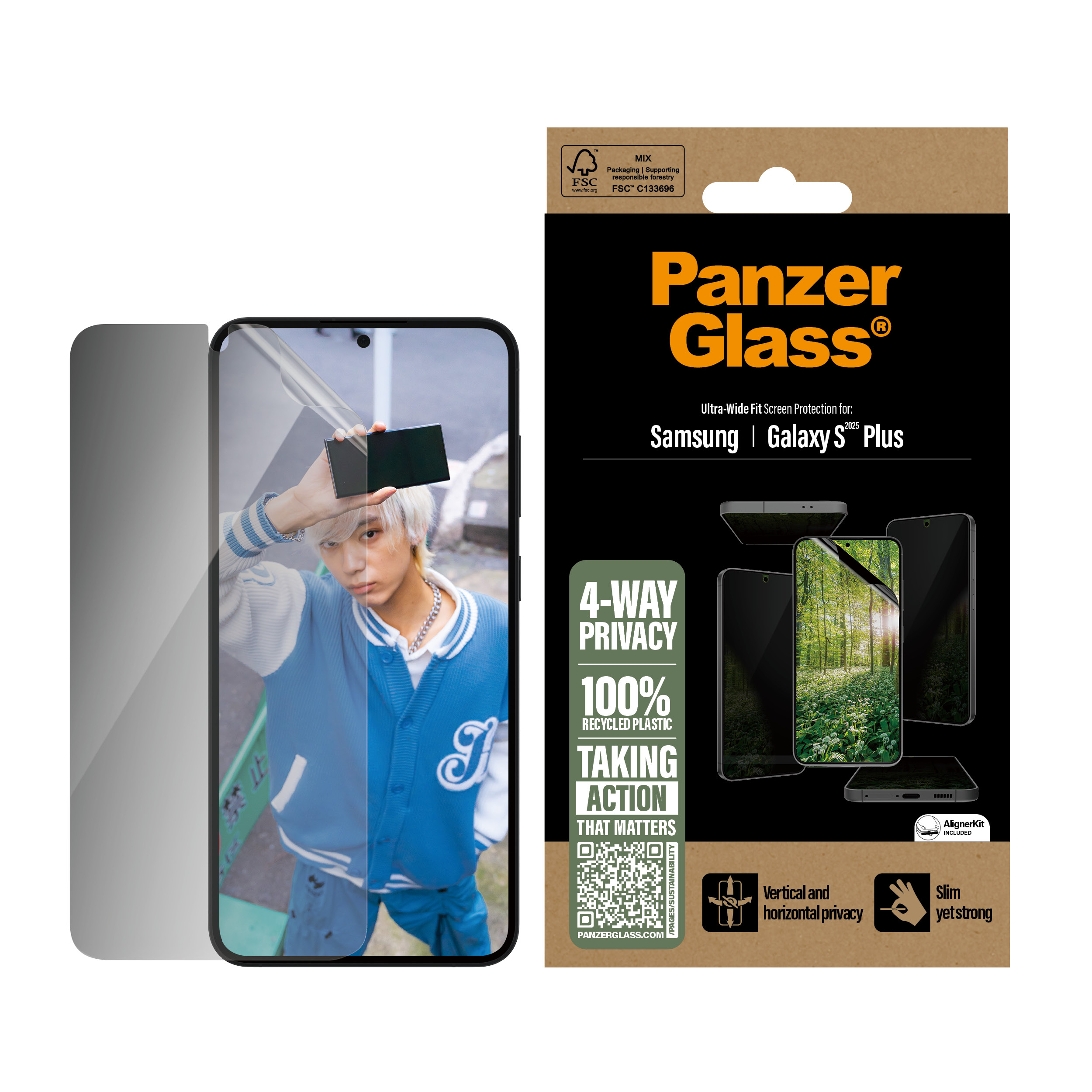PanzerGlass UWF ECO MATRIX 4-Way-Privacy
