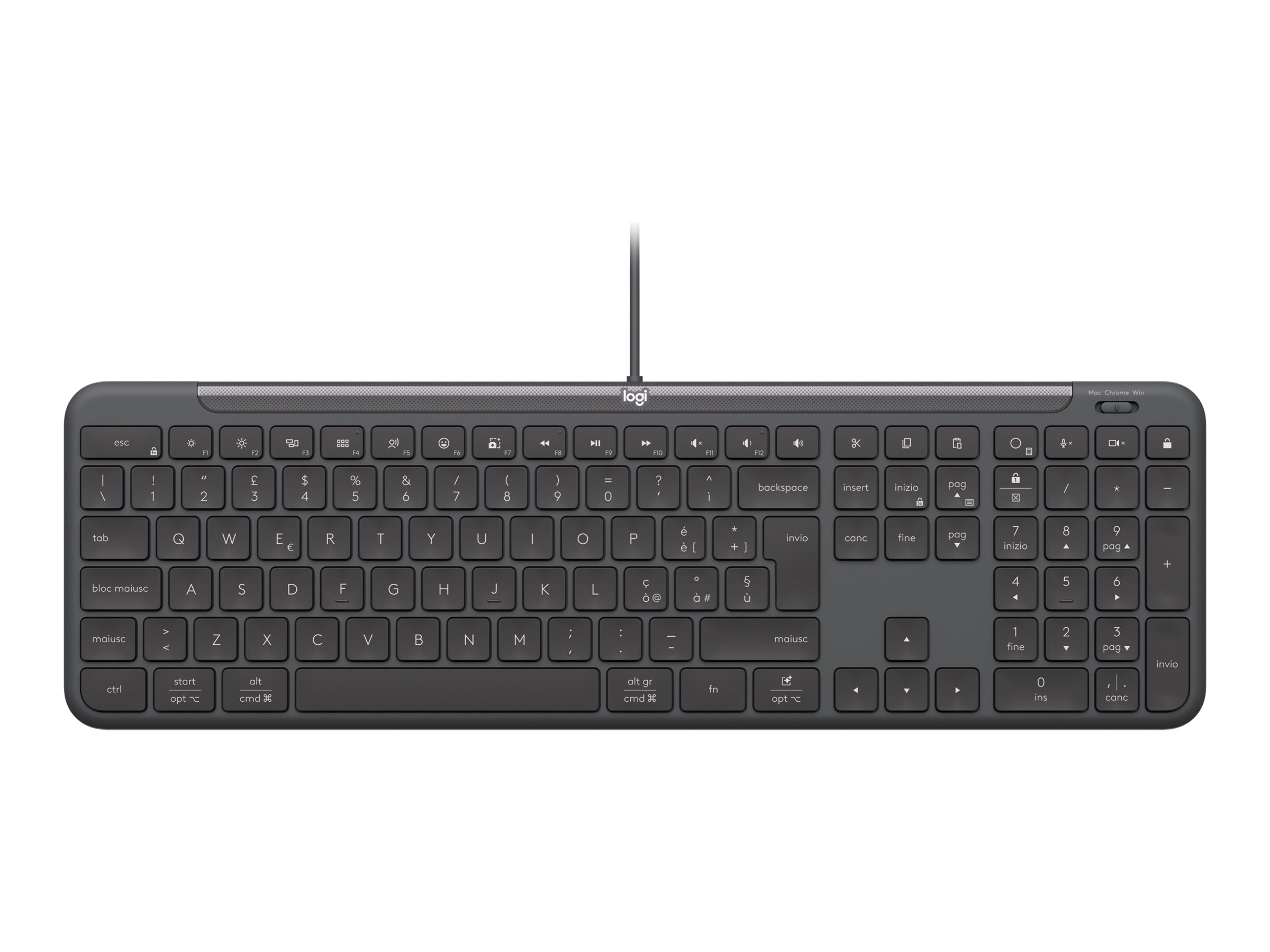 Logitech 920-013330 teclado USB Italiano Grafito