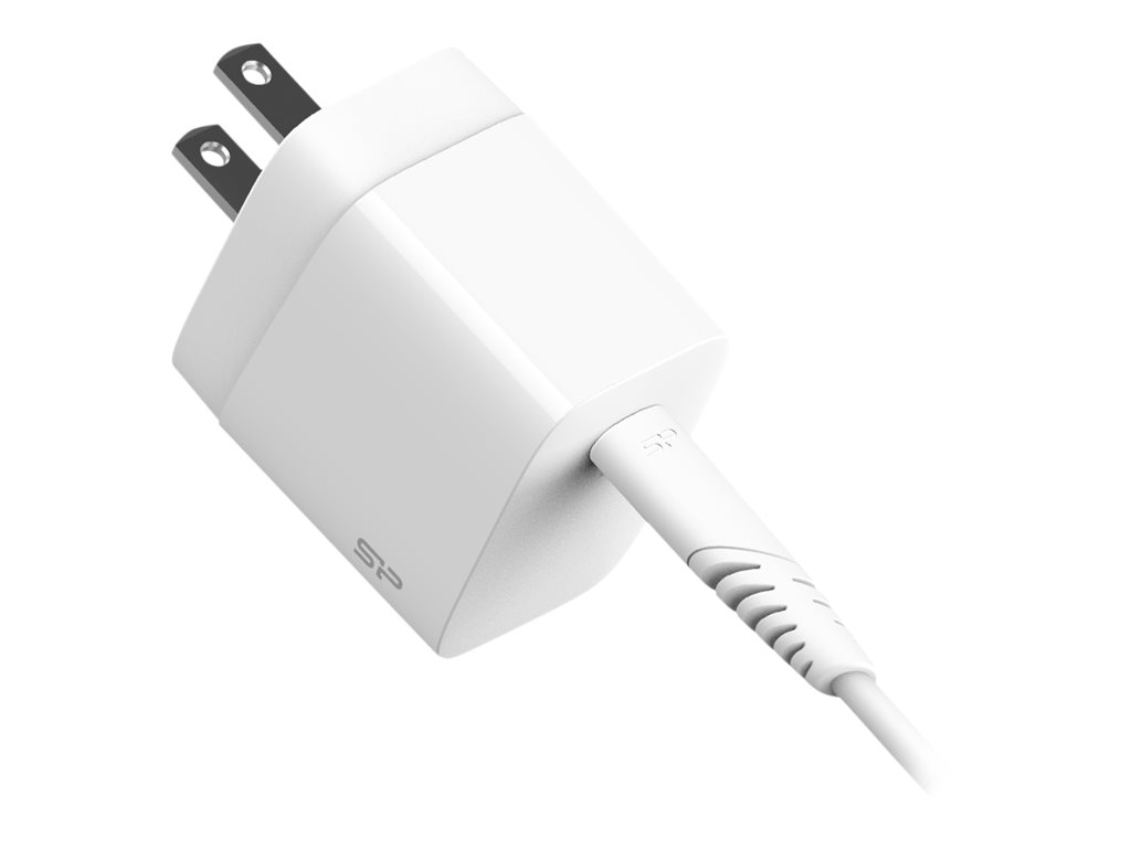 Silicon Power SP18WASYQM10L0CW Caricabatterie per dispositivi mobili Smartphone, Tablet Bianco AC Ricarica rapida Interno