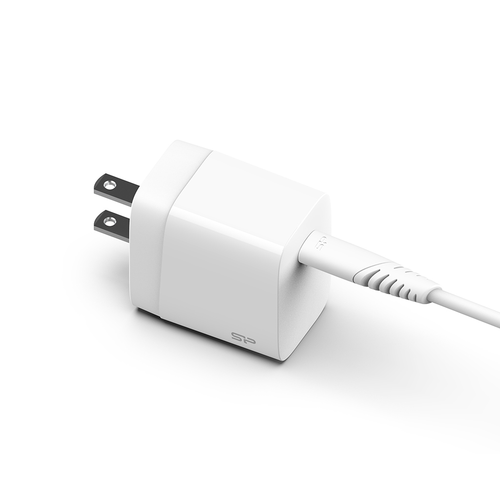 Silicon Power SP18WASYQM10L0CW Caricabatterie per dispositivi mobili Smartphone, Tablet Bianco AC Ricarica rapida Interno