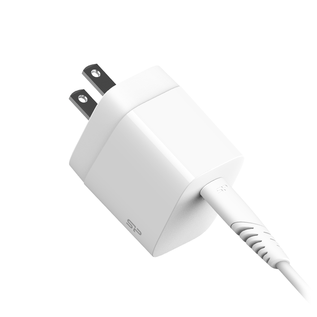 Silicon Power SP18WASYQM10L0CW Caricabatterie per dispositivi mobili Smartphone, Tablet Bianco AC Ricarica rapida Interno