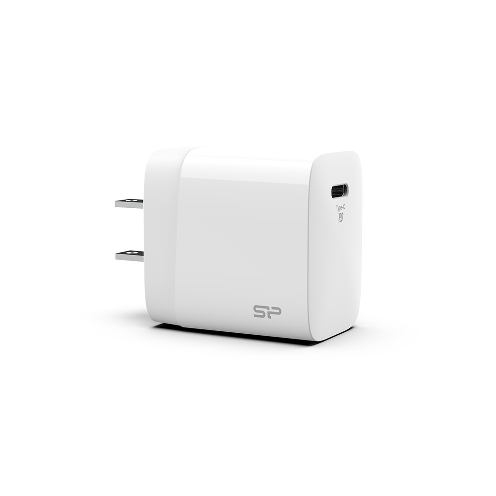 Silicon Power SP18WASYQM10L0CW Caricabatterie per dispositivi mobili Smartphone, Tablet Bianco AC Ricarica rapida Interno
