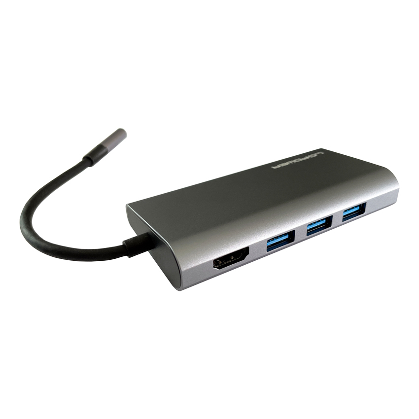 LC-Power LC-HUB-C-MULTI-5 notebook dock/port replicator Wired USB 3.2 Gen 1 (3.1 Gen 1) Type-C Anthracite, Black