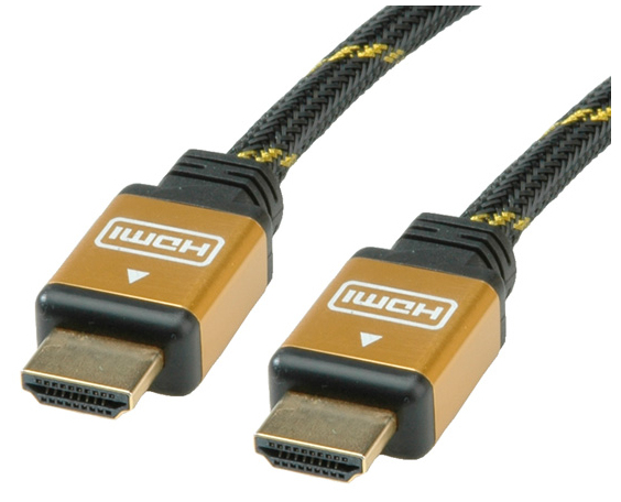 ROLINE 11.04.5508 cable HDMI 15 m HDMI tipo A (Estndar) Negro, Oro