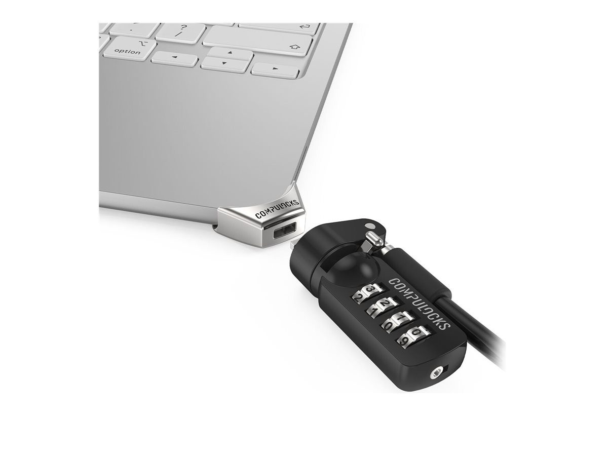 Compulocks Sicherheitsschlossadapter - with combination cable lock (corner lock)