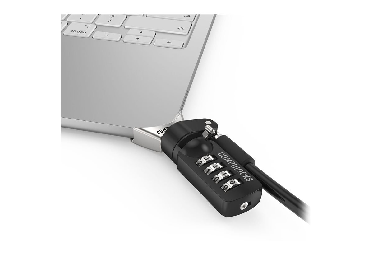 Compulocks Sicherheitsschlossadapter - with combination cable lock (corner lock)