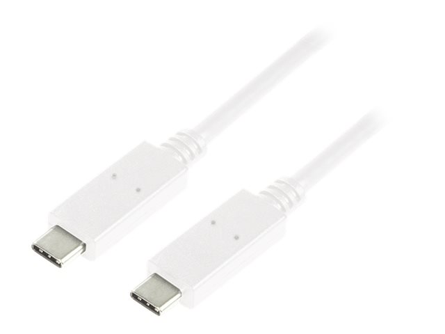 LogiLink CU0131 cable USB 1 m USB 3.2 Gen 2 (3.1 Gen 2) USB C Blanco