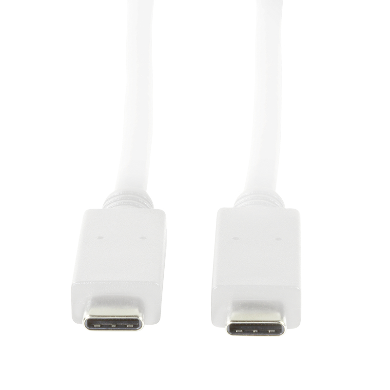 LogiLink CU0131 cable USB 1 m USB 3.2 Gen 2 (3.1 Gen 2) USB C Blanco