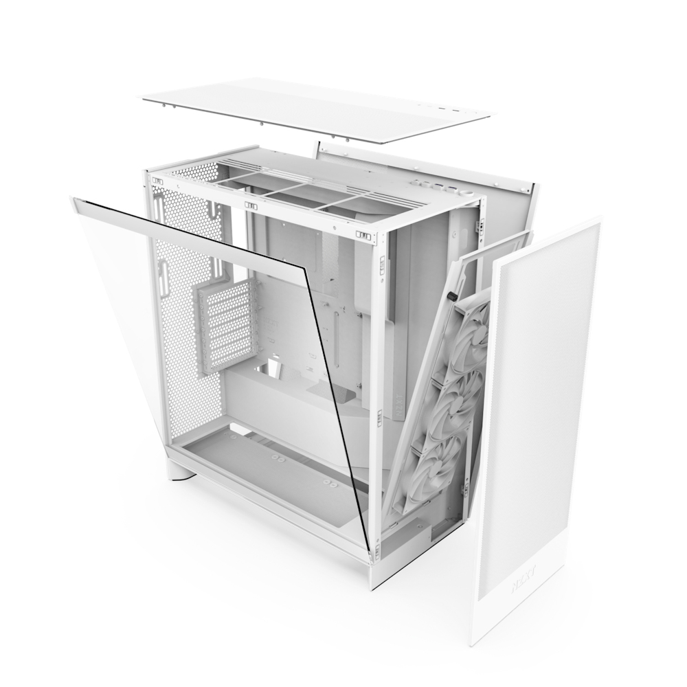 NZXT H series H7 Flow - Mid tower - ATX - Seitenteil mit Fenster (geh�rtetes Glas)