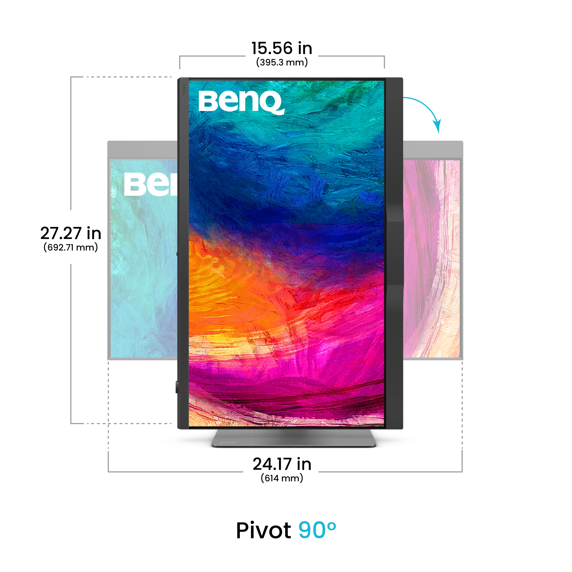 BenQ PD2770U Monitor PC 68,6 cm (27) 3840 x 2160 Pixel 4K Ultra HD LCD Nero