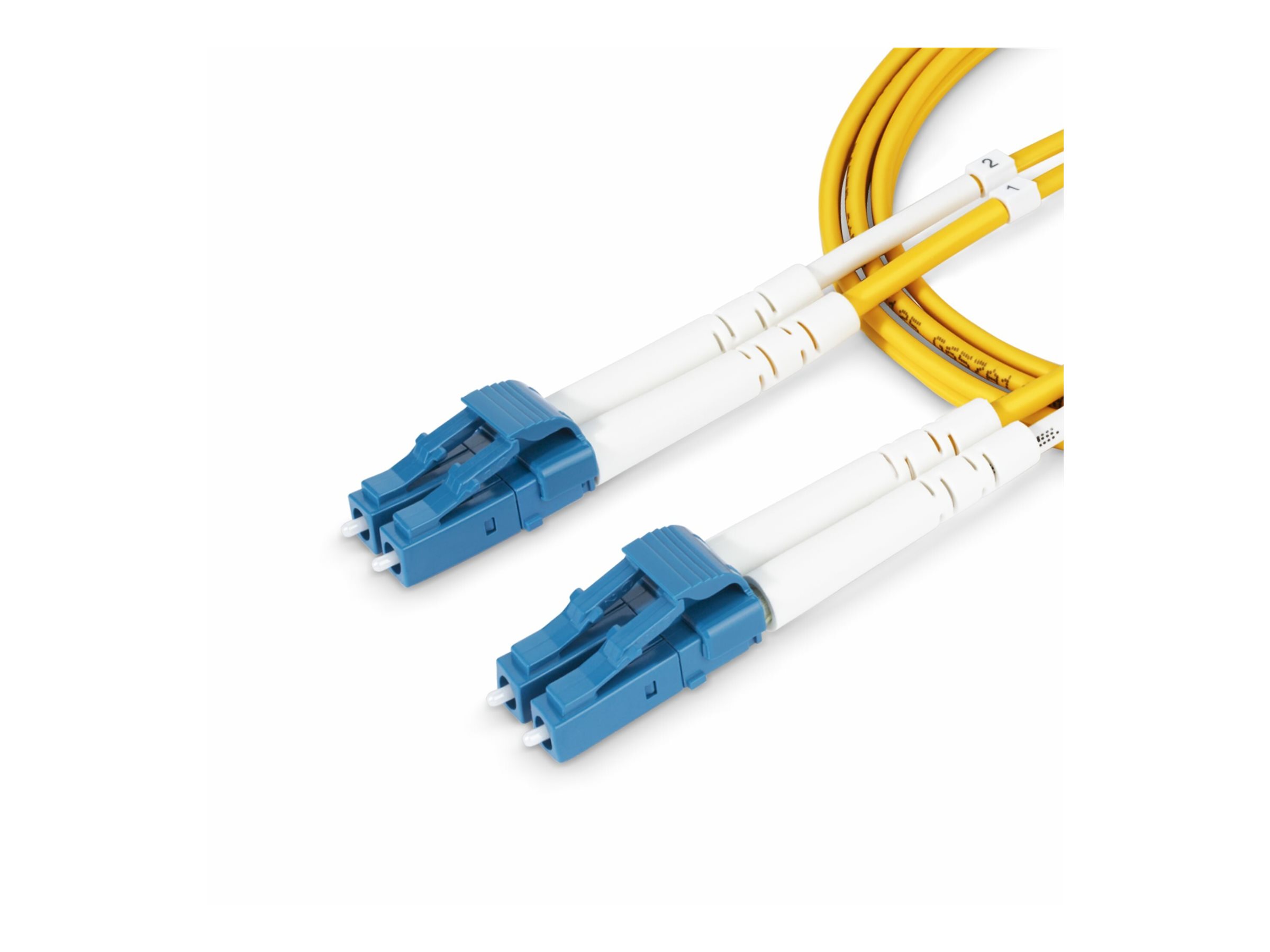 StarTech.com 30m (98.4ft) LC to LC (UPC) OS2 Single Mode Duplex Fiber Optic Cable, 9/125m, 100G, Bend Insensitive, Low Insertion Loss, LSZH Fiber Patch Cord