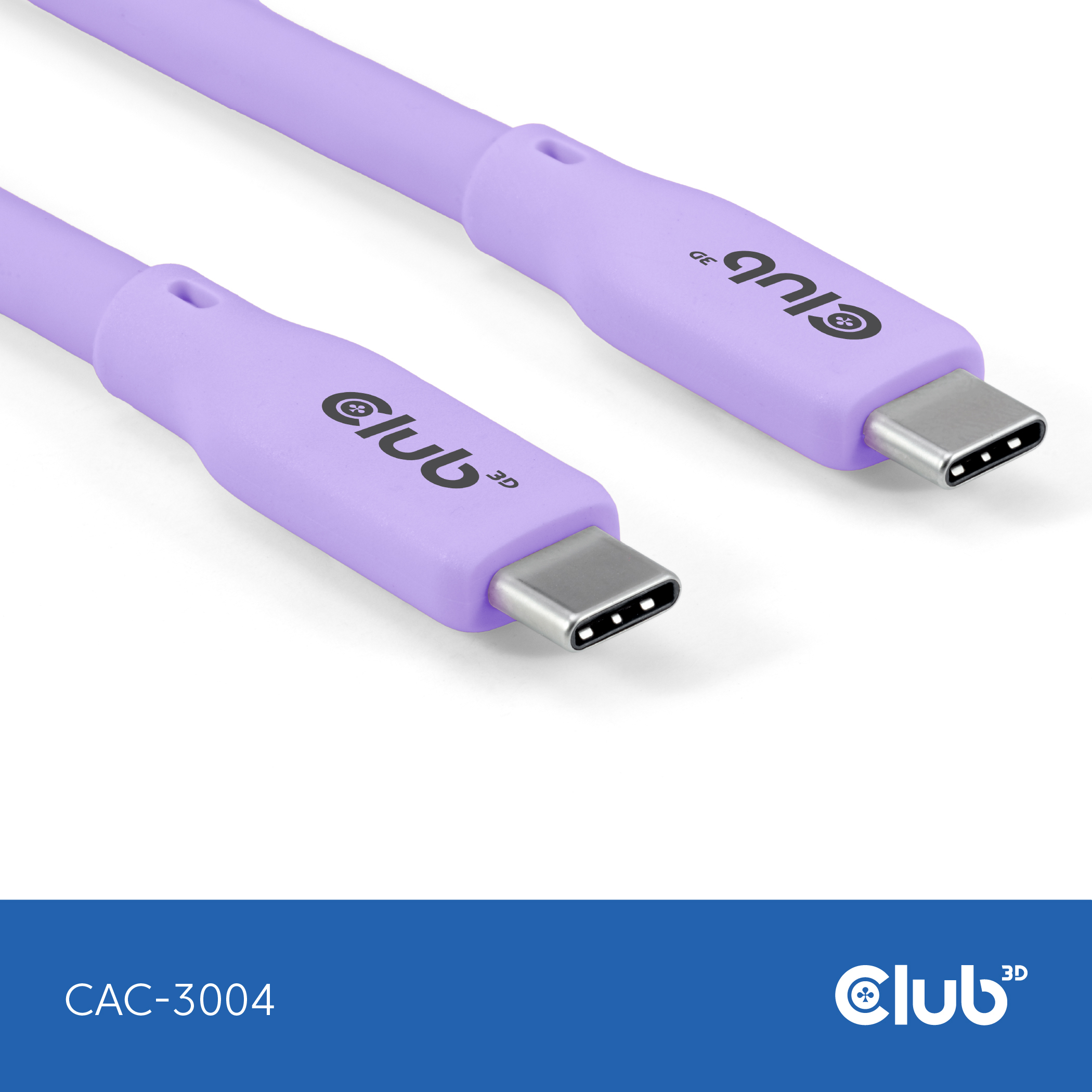 CLUB3D USB C cable purple