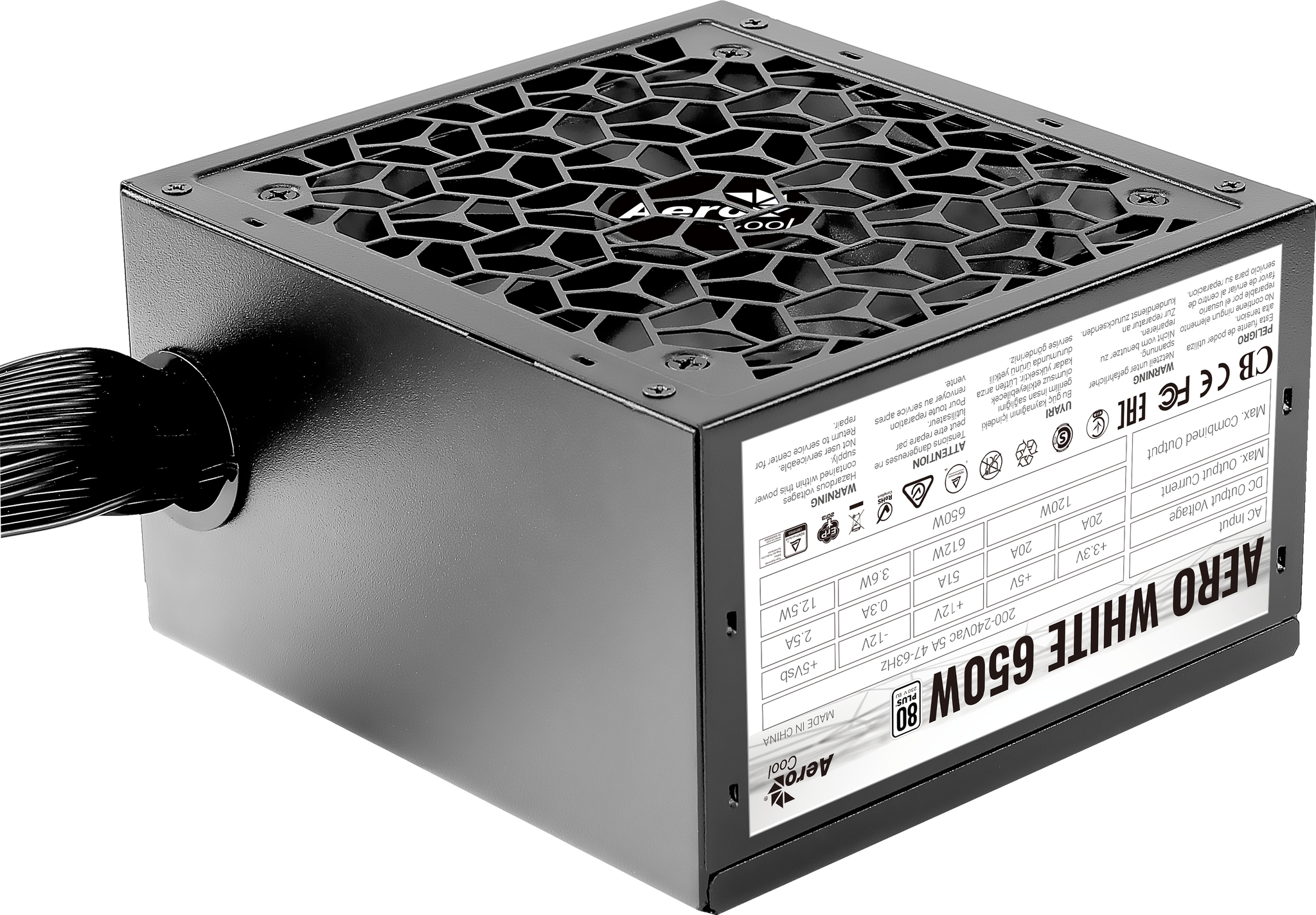 Aerocool Aero unit dalimentation dnergie 650 W Noir