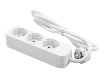 MediaRange MRCS201 multiprise 1,4 m 3 sortie(s) CA Int�rieure Blanc