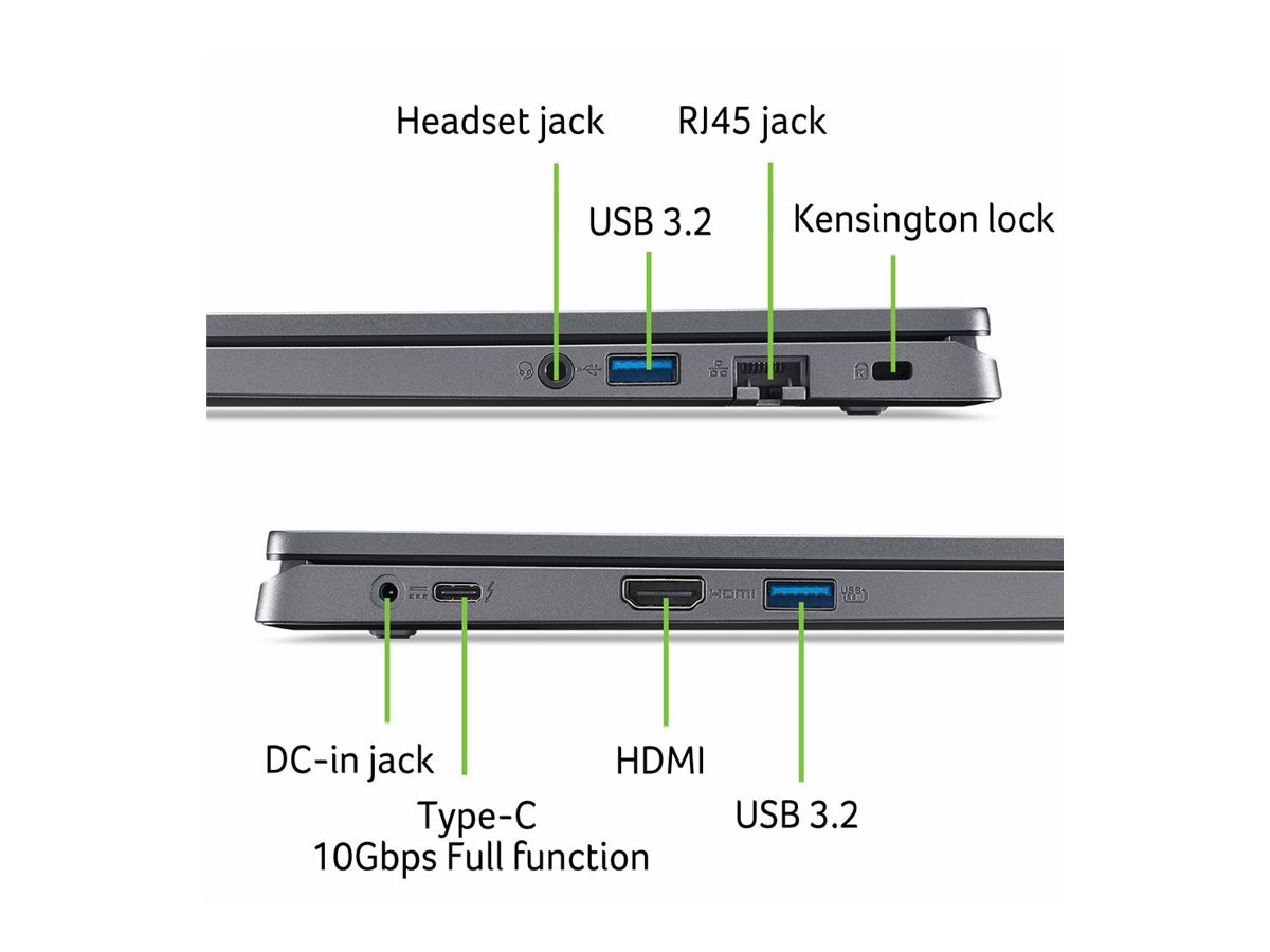 Acer Aspire 17 A17-51GM - Intel Core 7 150U / 1.8 GHz - Win 11 Home - GF RTX 2050 - 32 GB RAM - 1.024 TB SSD - 43.9 cm (17.3)