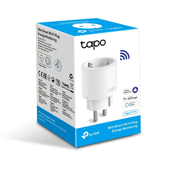 TP-LINK TAPO P115(1-PACK)  TP-Link Tapo P115 enchufe inteligente 3680 W  Blanco