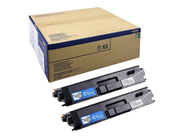 Brother TN-900CTWIN Cartouche de toner 2 pi�ce(s) Original Cyan