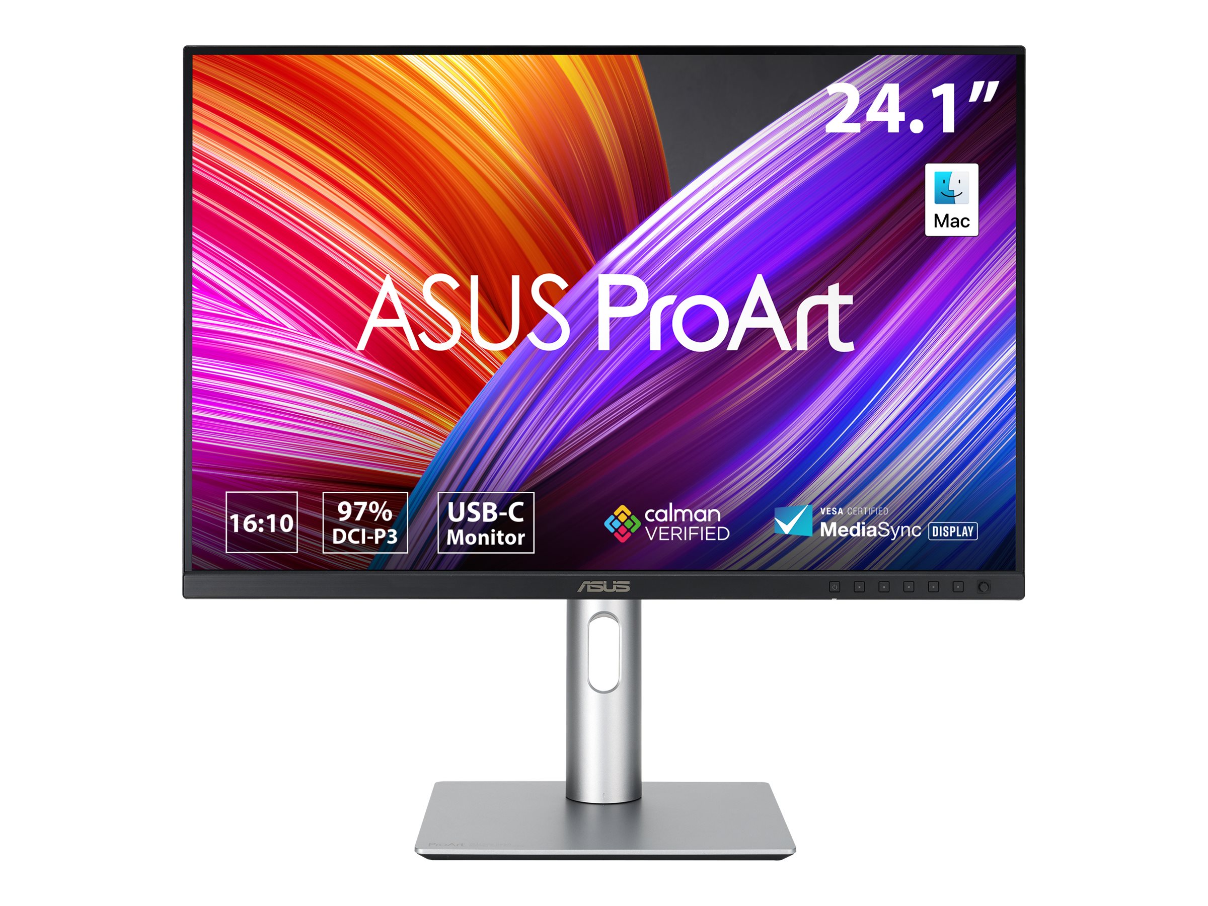 ASUS ProArt PA248CRV pantalla para PC 61,2 cm (24.1) 1920 x 1200 Pixeles WUXGA LCD Negro, Plata