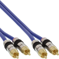 InLine 89703P cable de audio 3 m 2 x RCA Azul