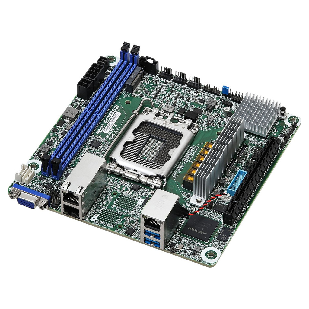 ASRock Mainboard EC266D2I mini-ITX Sockel 1700 DDR5-only Single - Mainboard - Intel Sockel 1700 (Core i)