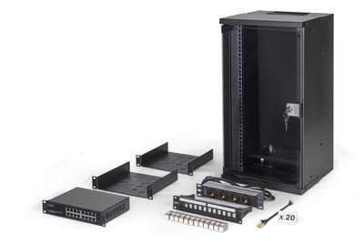 DIGITUS Netzwerk-Set SOHO Pro, 254 mm (10) - 12HE, 315 x 300 mm (B x T)