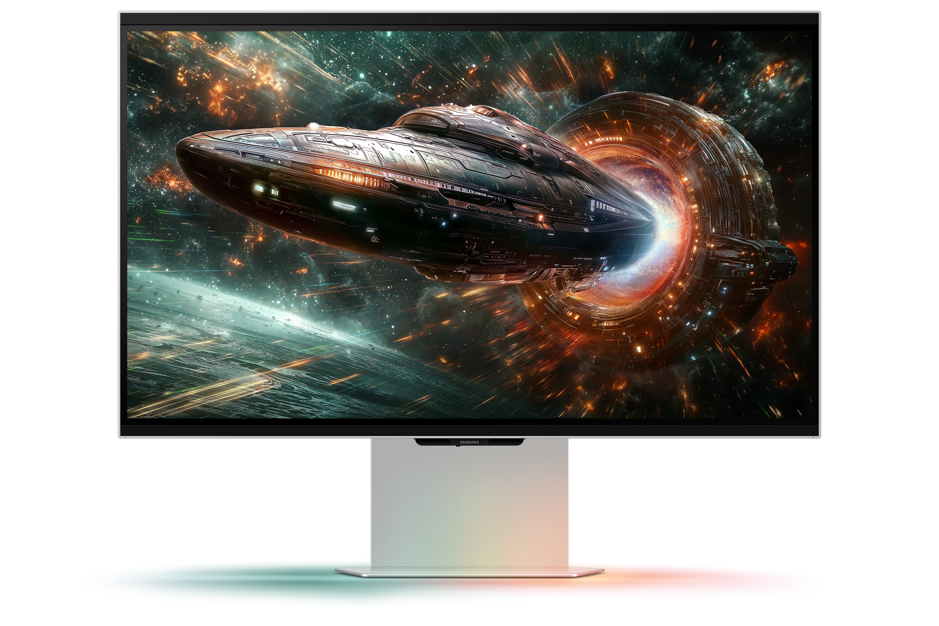 Samsung G90XF computer monitor 68.6 cm (27) 3840 x 2160 pixels 4K Ultra HD LCD Silver