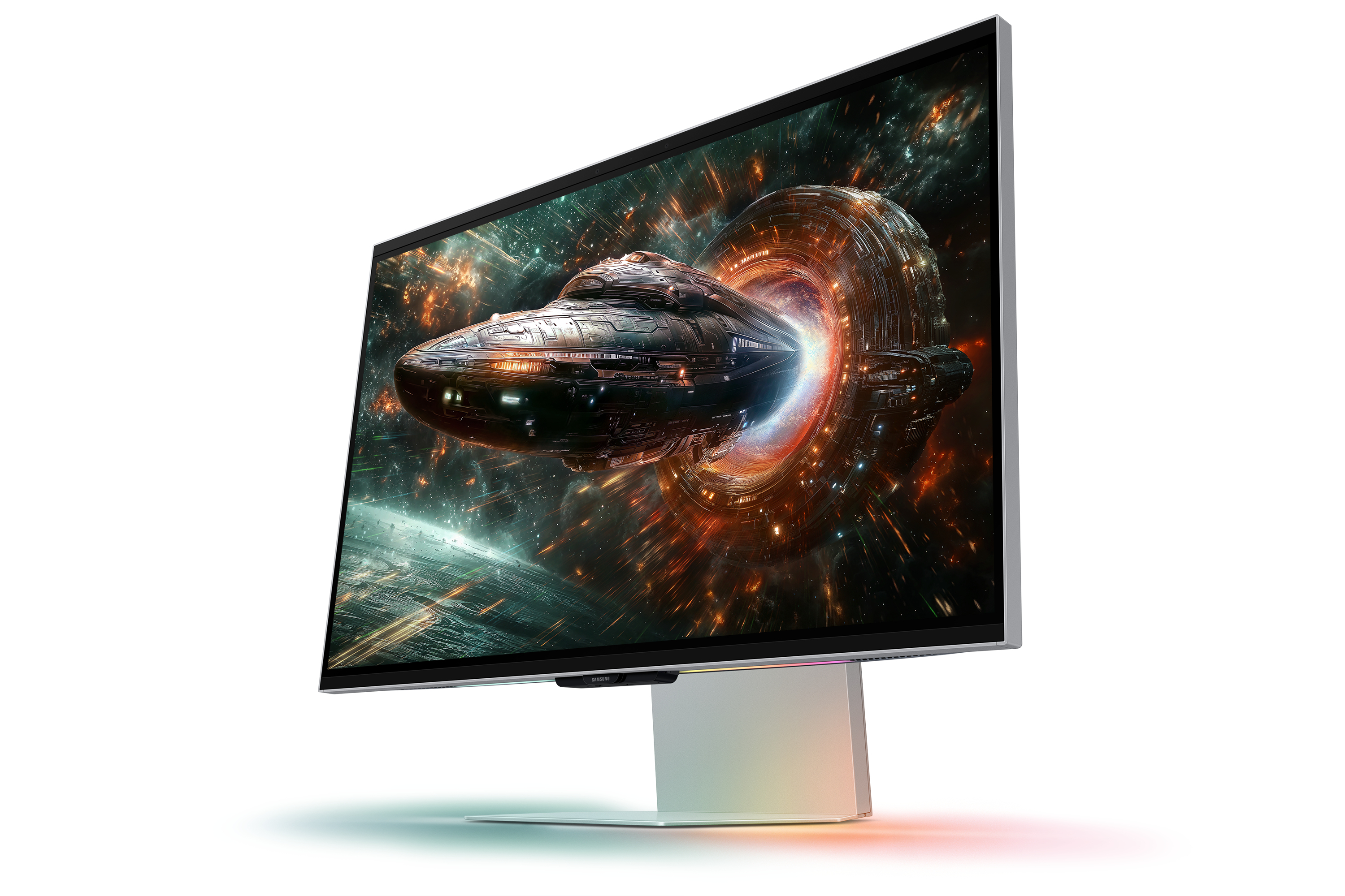 Samsung G90XF computer monitor 68.6 cm (27) 3840 x 2160 pixels 4K Ultra HD LCD Silver