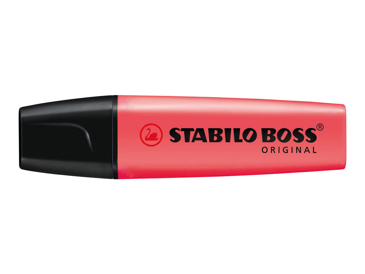 STABILO BOSS ORIGINAL - Textmarker - Blau fluoreszierend, fluoreszierend orange, fluoreszierend rot, fluoreszierend gelb, fluoreszierend gr�n, fluoreszierend rosa - wasserbasierte Tinte - 2-5 mm (Packung mit 6)