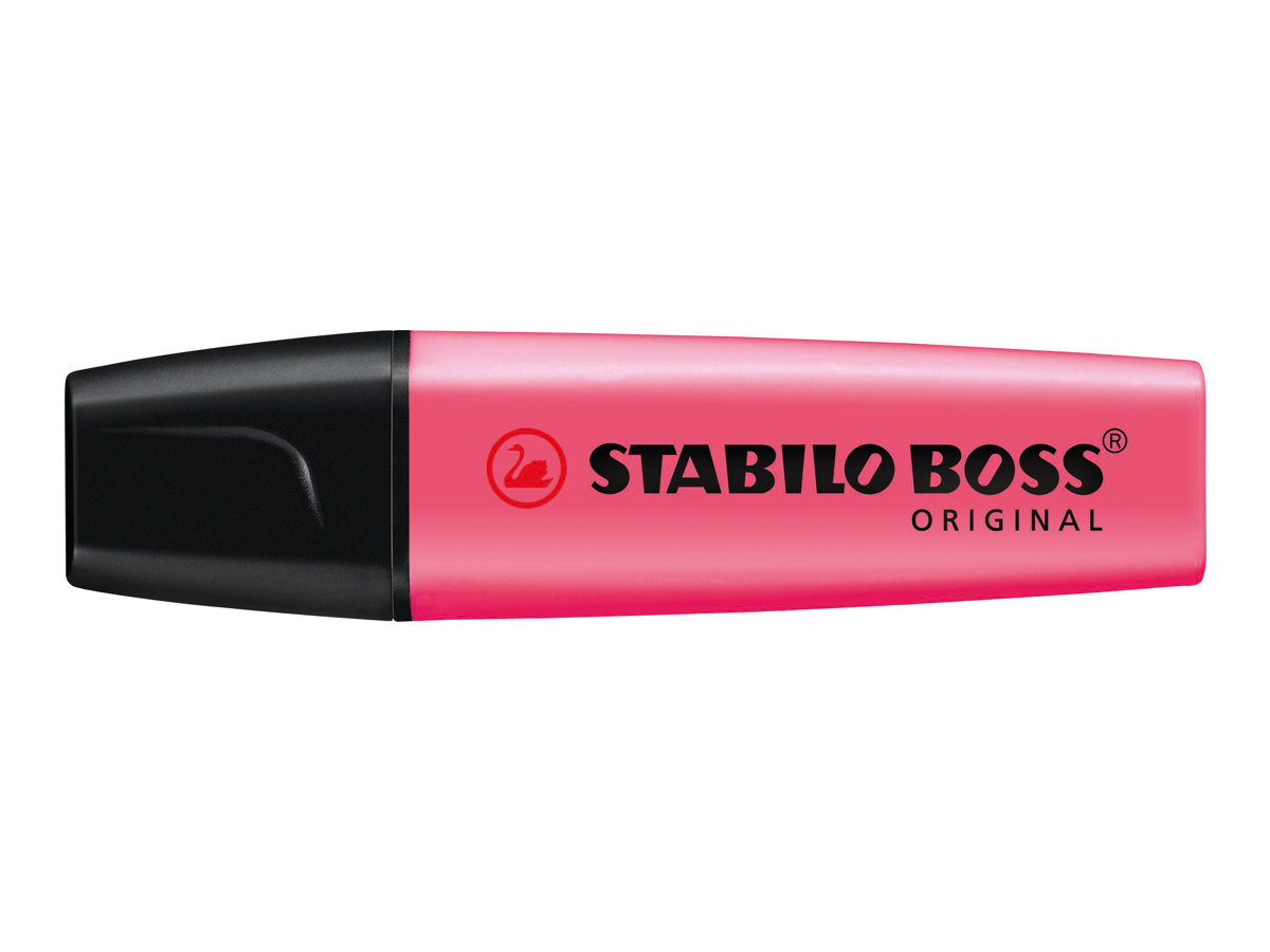 STABILO BOSS ORIGINAL - Textmarker - Blau fluoreszierend, fluoreszierend orange, fluoreszierend rot, fluoreszierend gelb, fluoreszierend gr�n, fluoreszierend rosa - wasserbasierte Tinte - 2-5 mm (Packung mit 6)