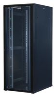 Rockstable 42 HE 19 Serverschrank mit Glast�r - Freistehendes Gestell - 42U - 800 kg - Sperrschloss - Ablageschienen - Verstellbare F��e