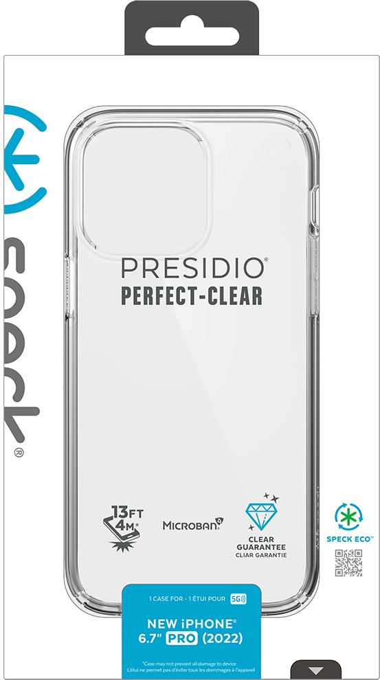 Speck Presidio Perfect Clear coque de protection pour tlphones portables 17 cm (6.7) Housse Transparent